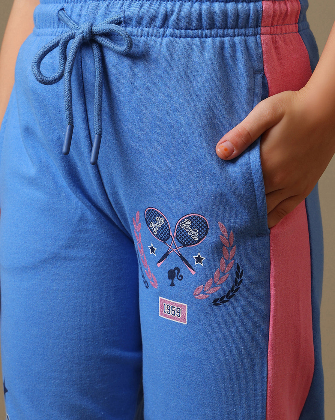 Barbie Printed Regular Fit Jogger For Girls