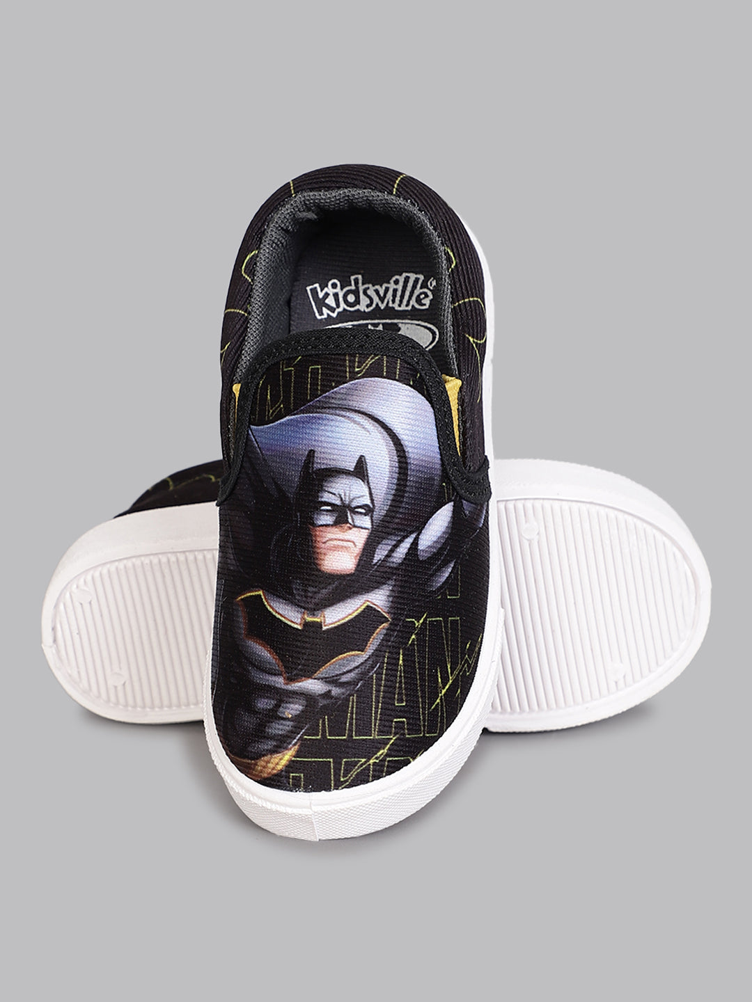 Kids Boys Batman Printed Black Canvas