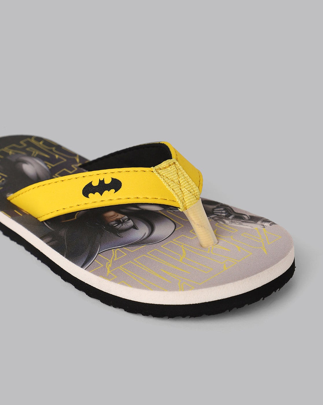 Batman Printed Black Flip-Flops For Kids Boys
