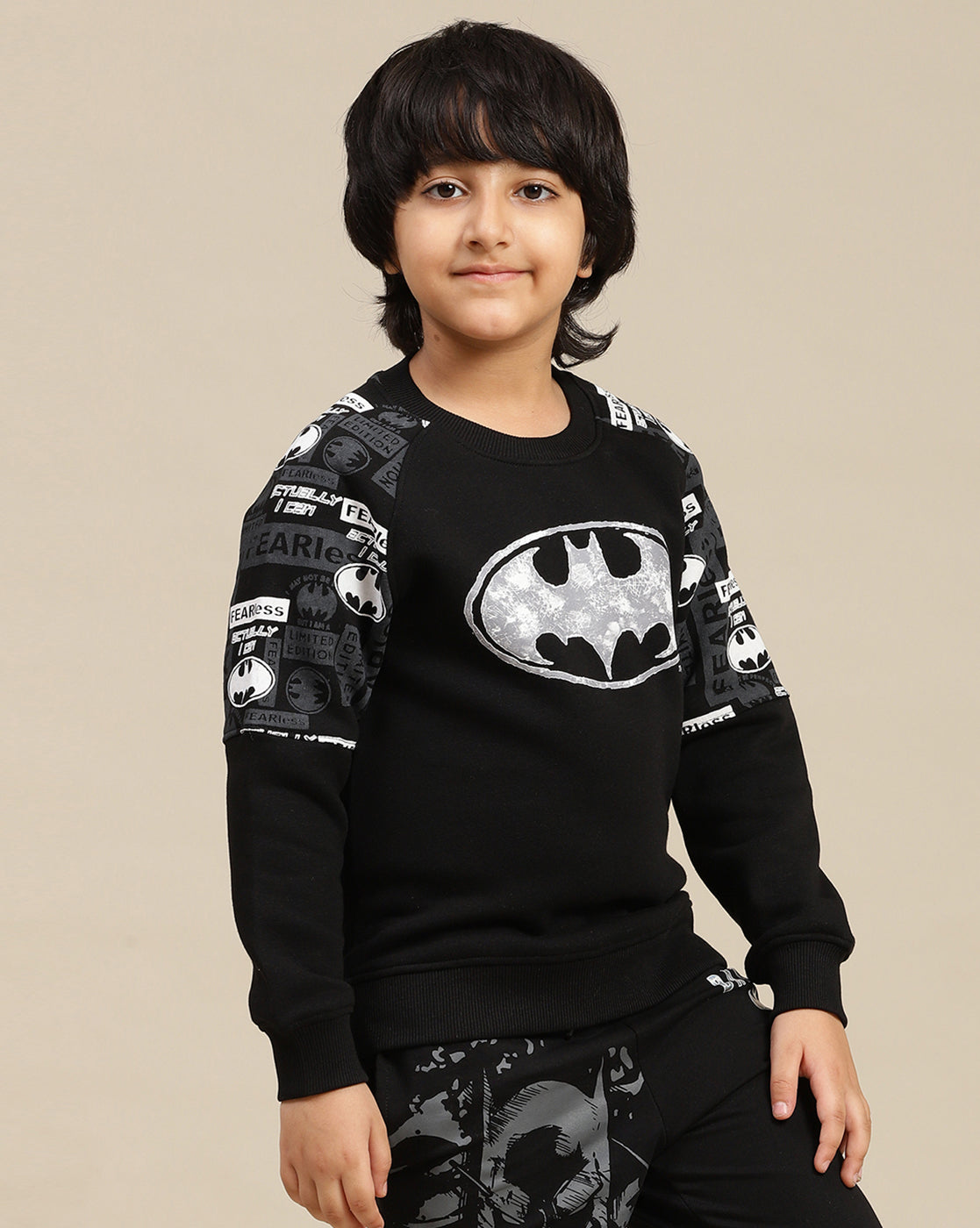 Batman Printed Regular Fit Sweatshirt For Boys