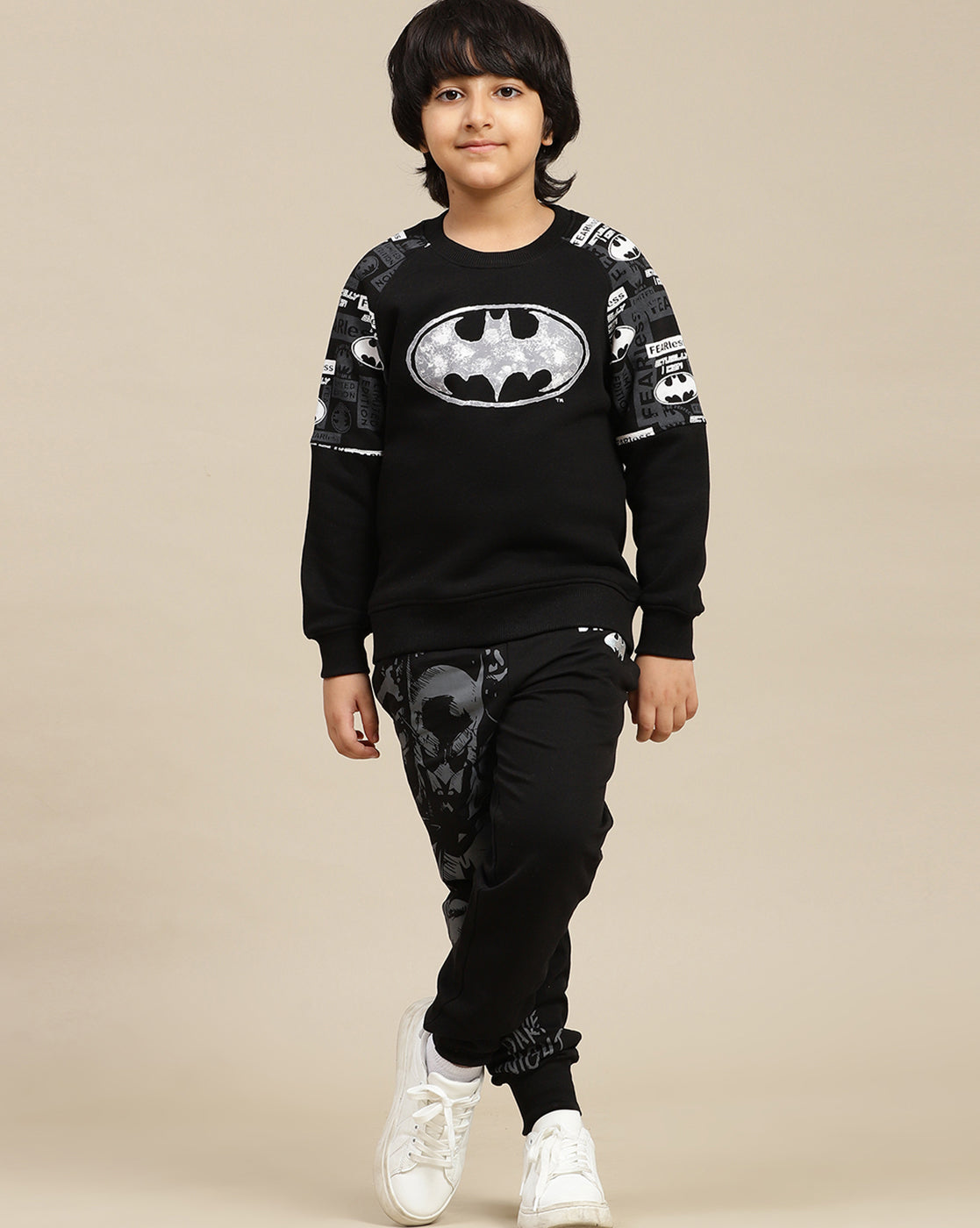 Batman Printed Regular Fit Sweatshirt For Boys