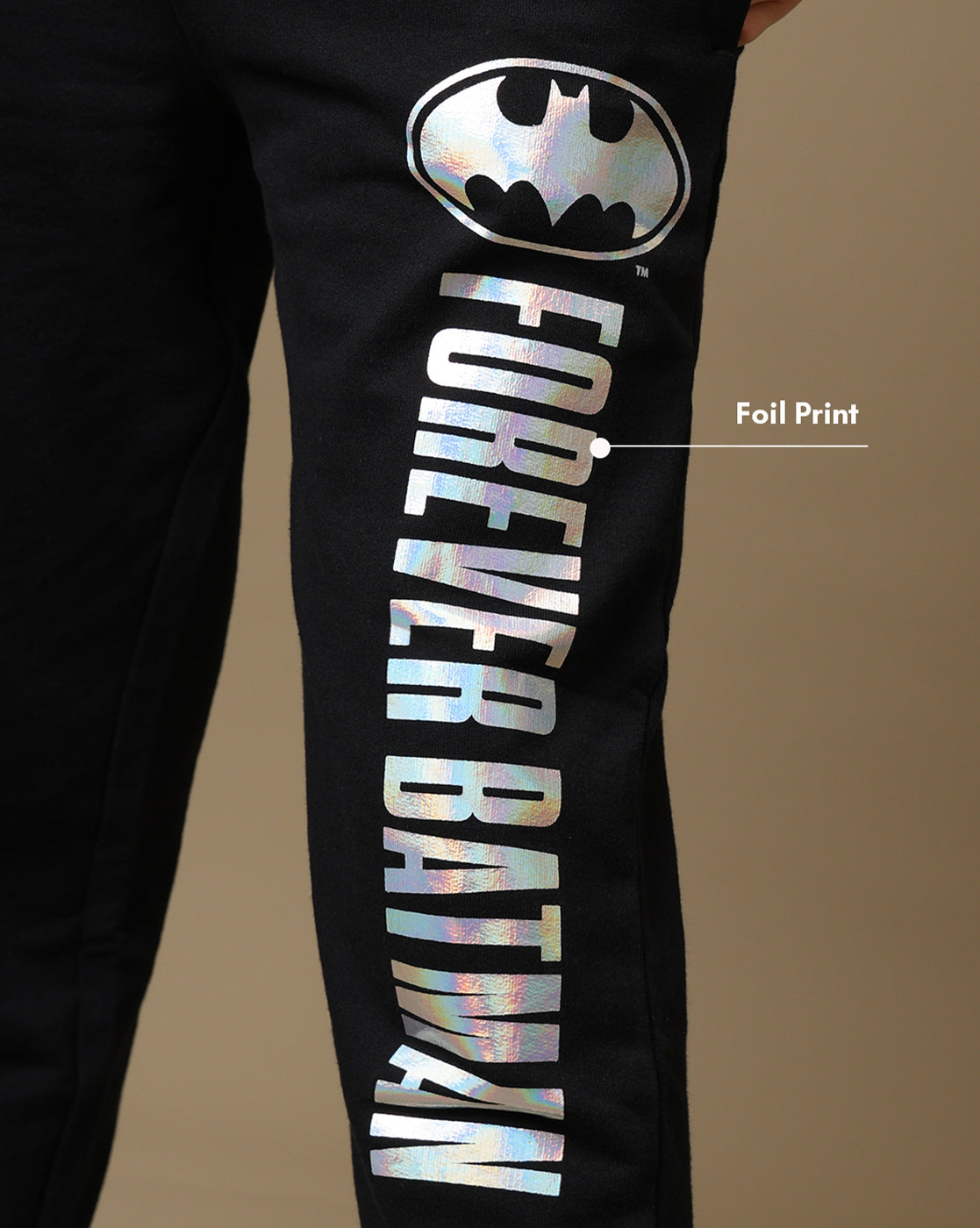 Batman Printed Regular Fit Joggers For Boys