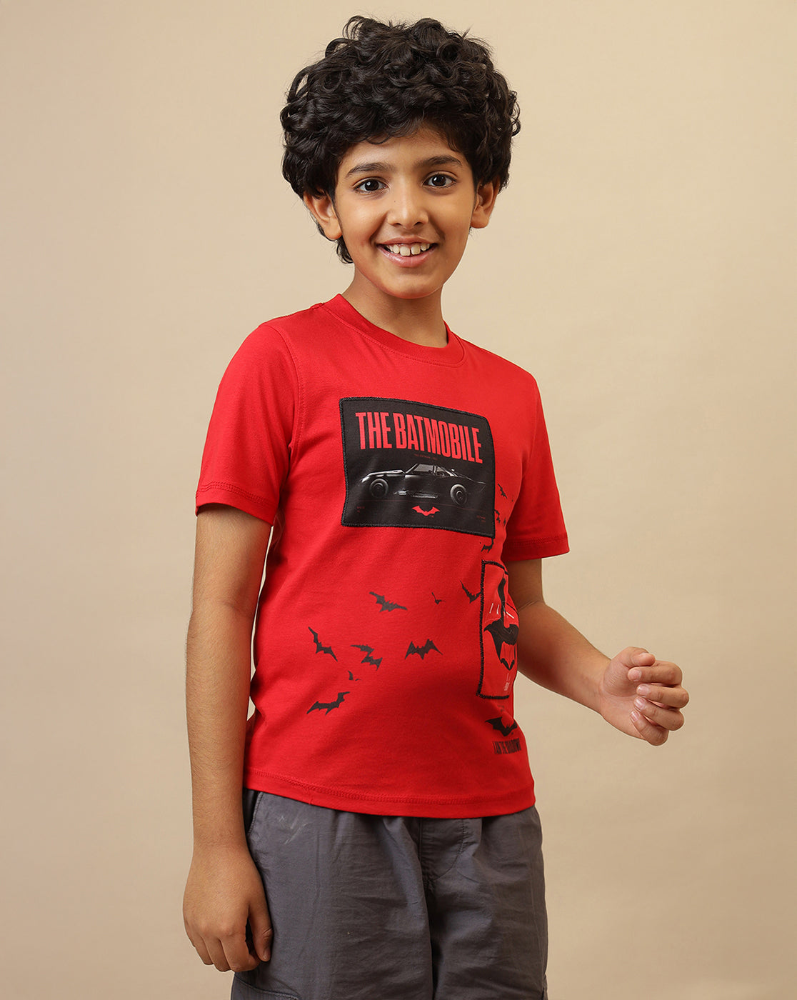 Batman Printed Regular Fit Tshirt For Boys