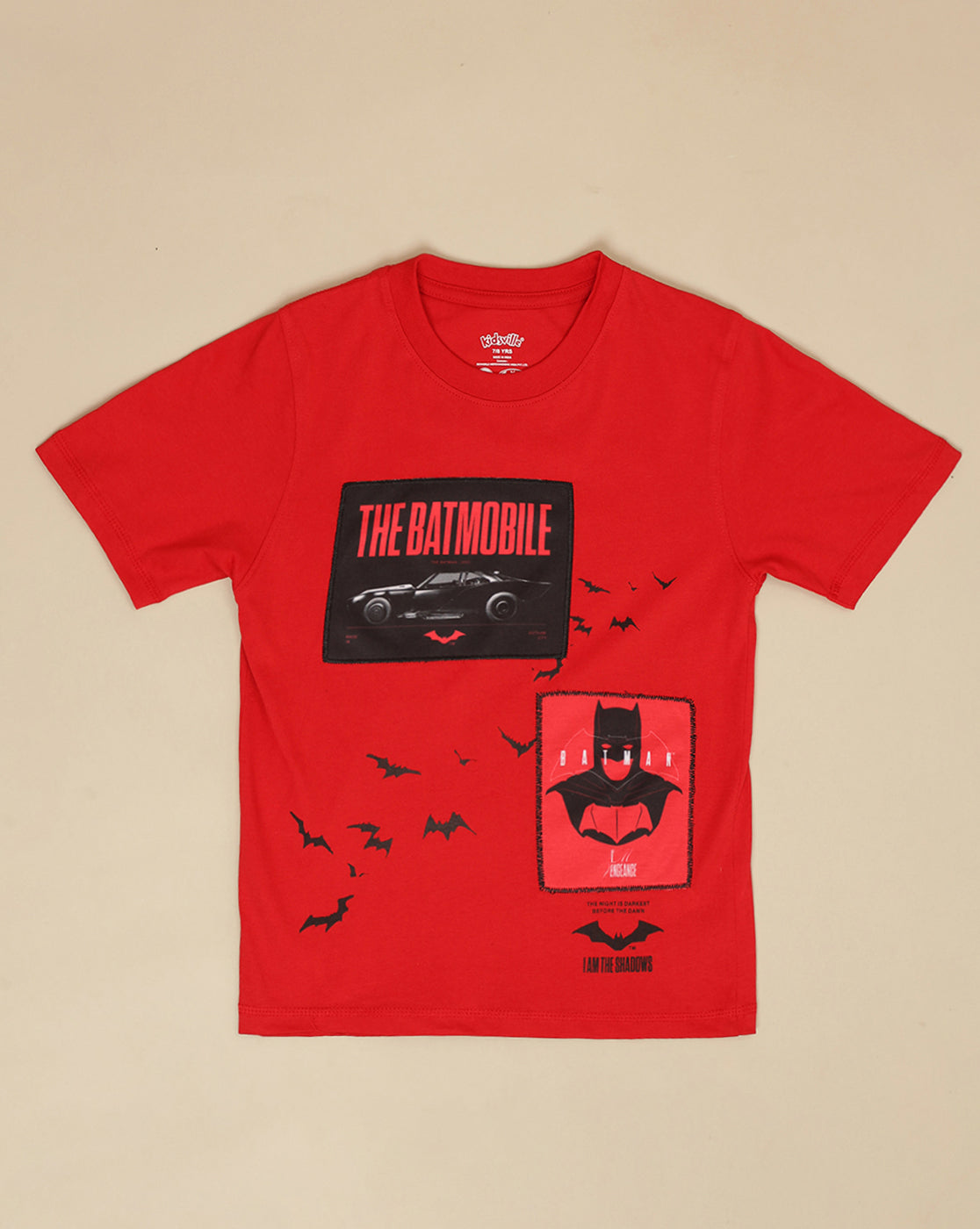 Batman Printed Regular Fit Tshirt For Boys