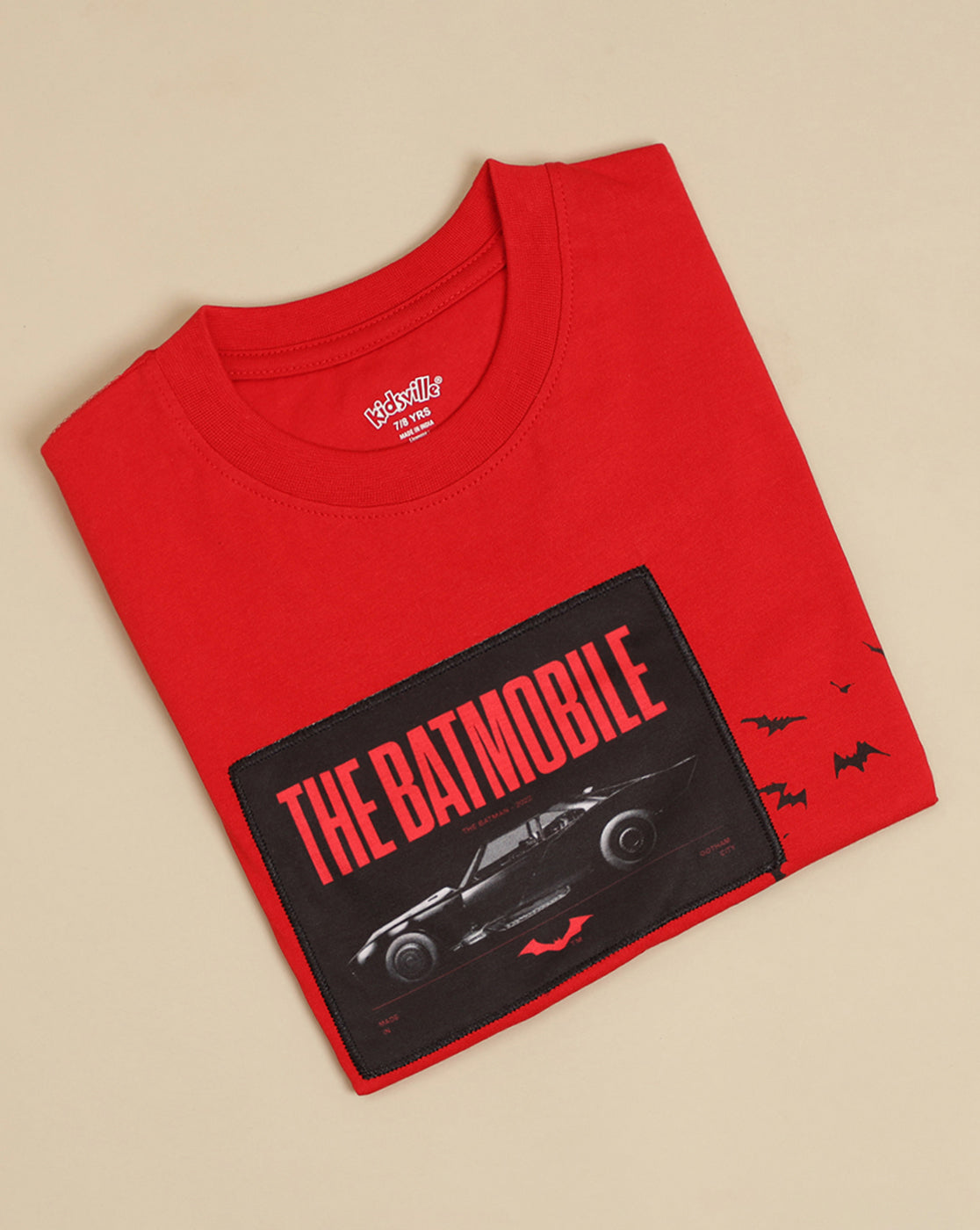 Batman Printed Regular Fit Tshirt For Boys