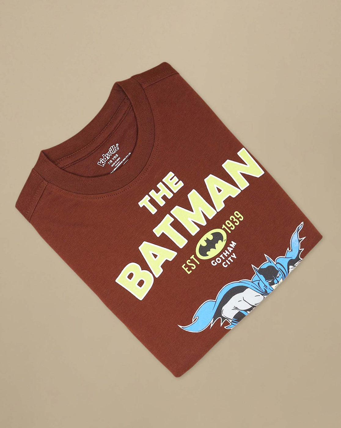 Batman Printed Oversized Tshirt For Boys