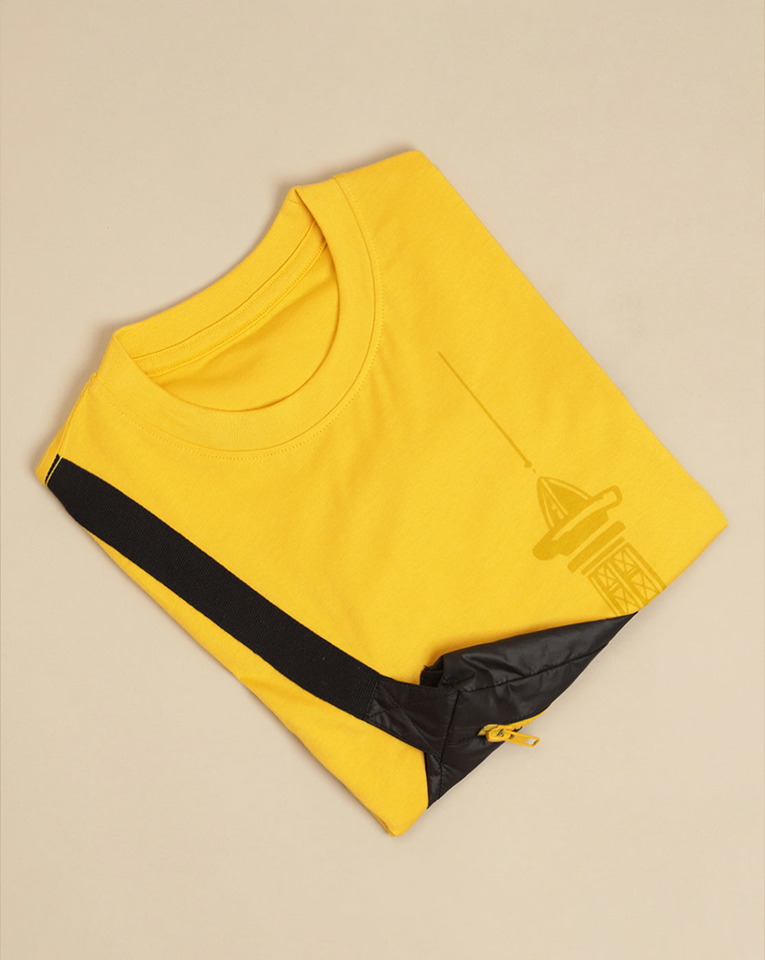 Batman Printed Regular Fit Tshirt with Pouch Bag For Boys