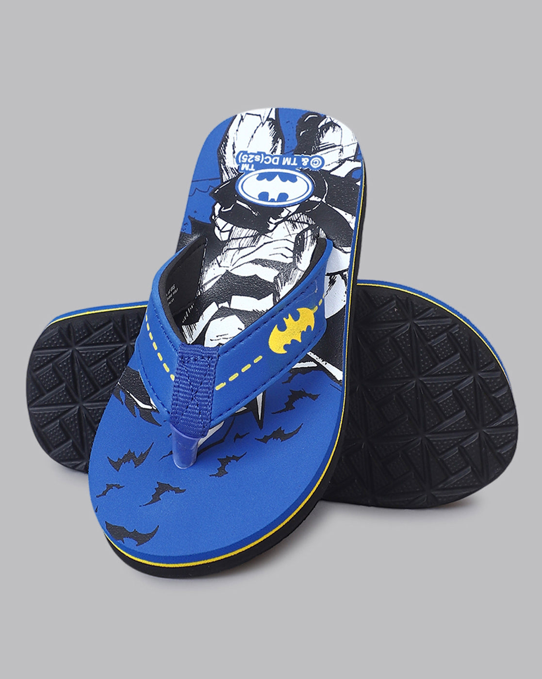 Batman Printed Blue Flip-Flops For Kids Boys