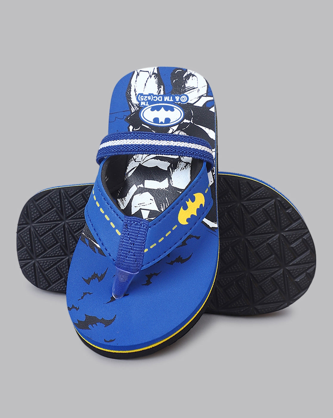 Batman Printed Blue Flip-Flops For Kids Boys