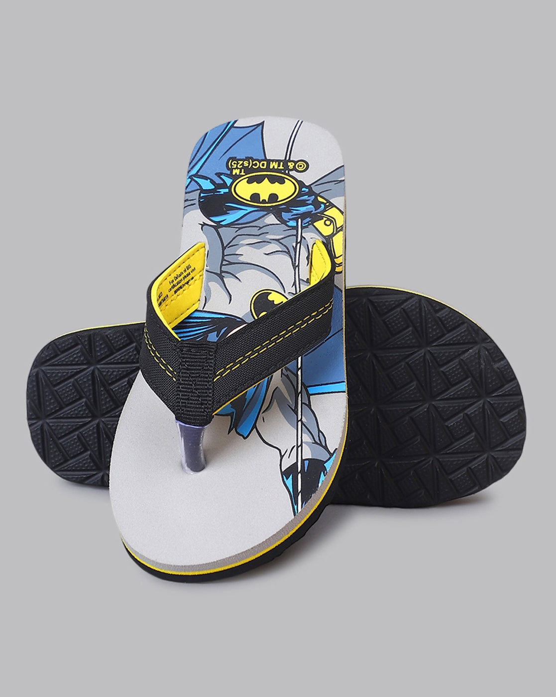 Batman Printed Black Flip-Flops For Kids Boys