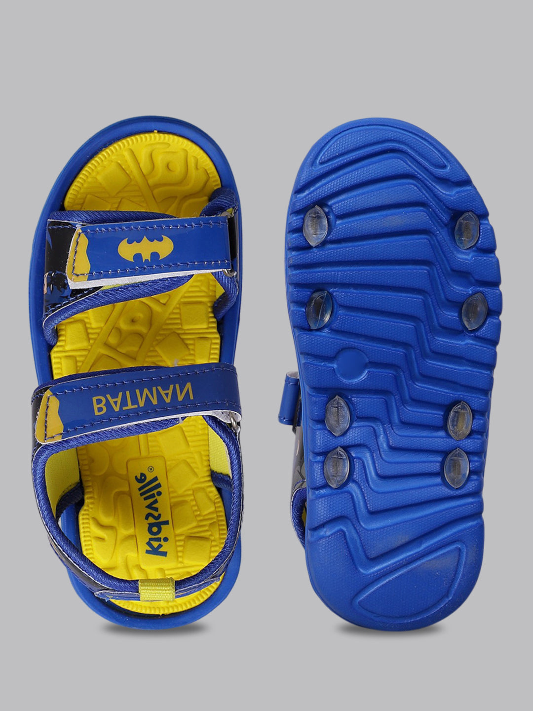 Kids Boys Batman Printed Blue Sandals