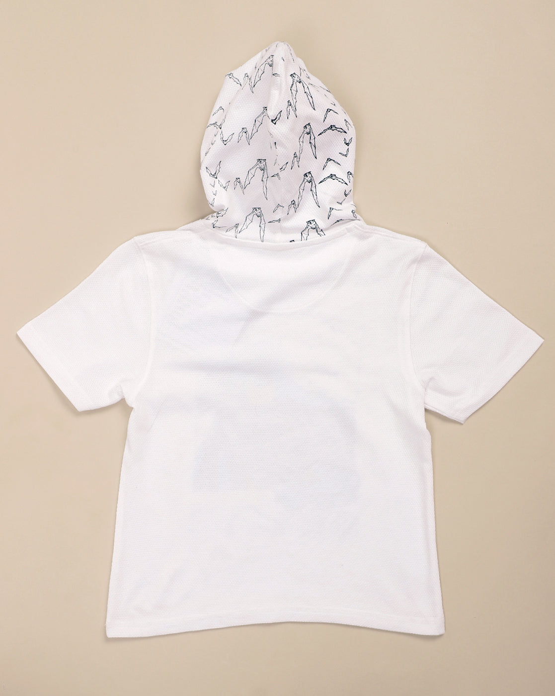 Batman Printed Regular Fit Hooded Tshirt For Boys