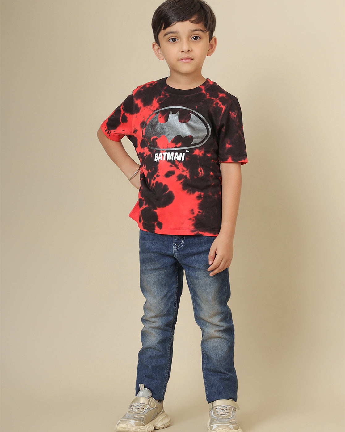 Batman Printed Regular Fit Tshirt For Boys
