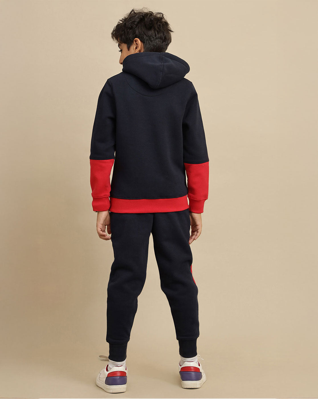 Captain America printed Regular Fit Hoodie & Joggers Co-Ords Set For Boys