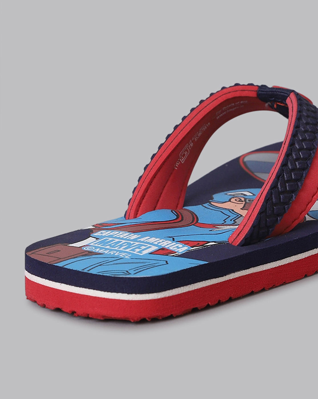 Captain America Printed Flip-Flops For Kids Boys