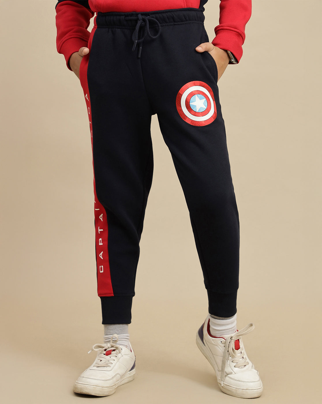 Captain America Printed Regular Fit Jogger For Boys