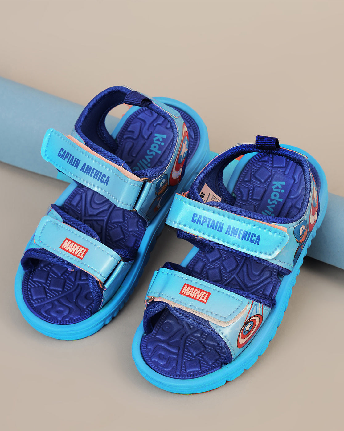 Captain America Printed Sandals For Kids Boys