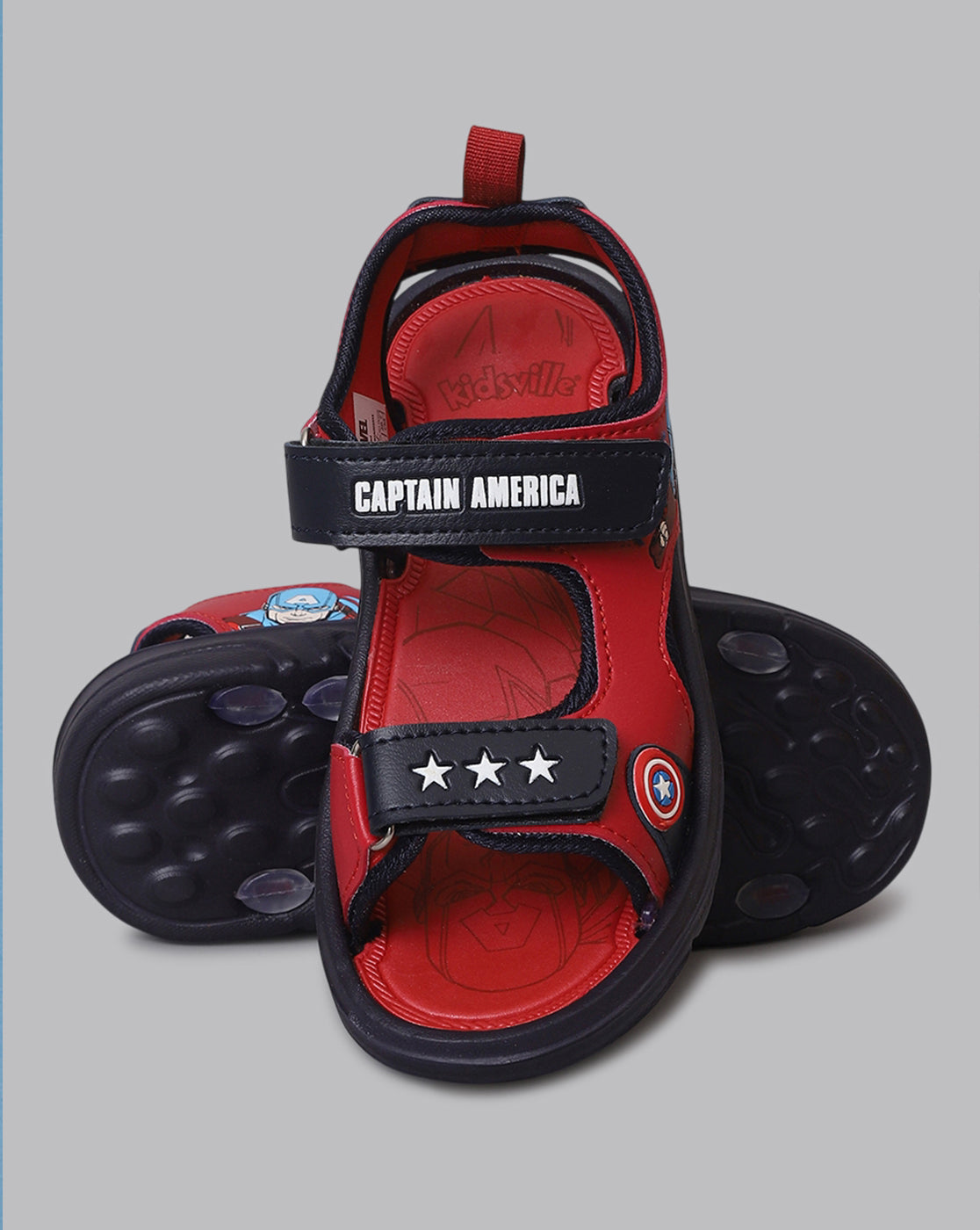 Captain America Printed Sandals For Kids Boys