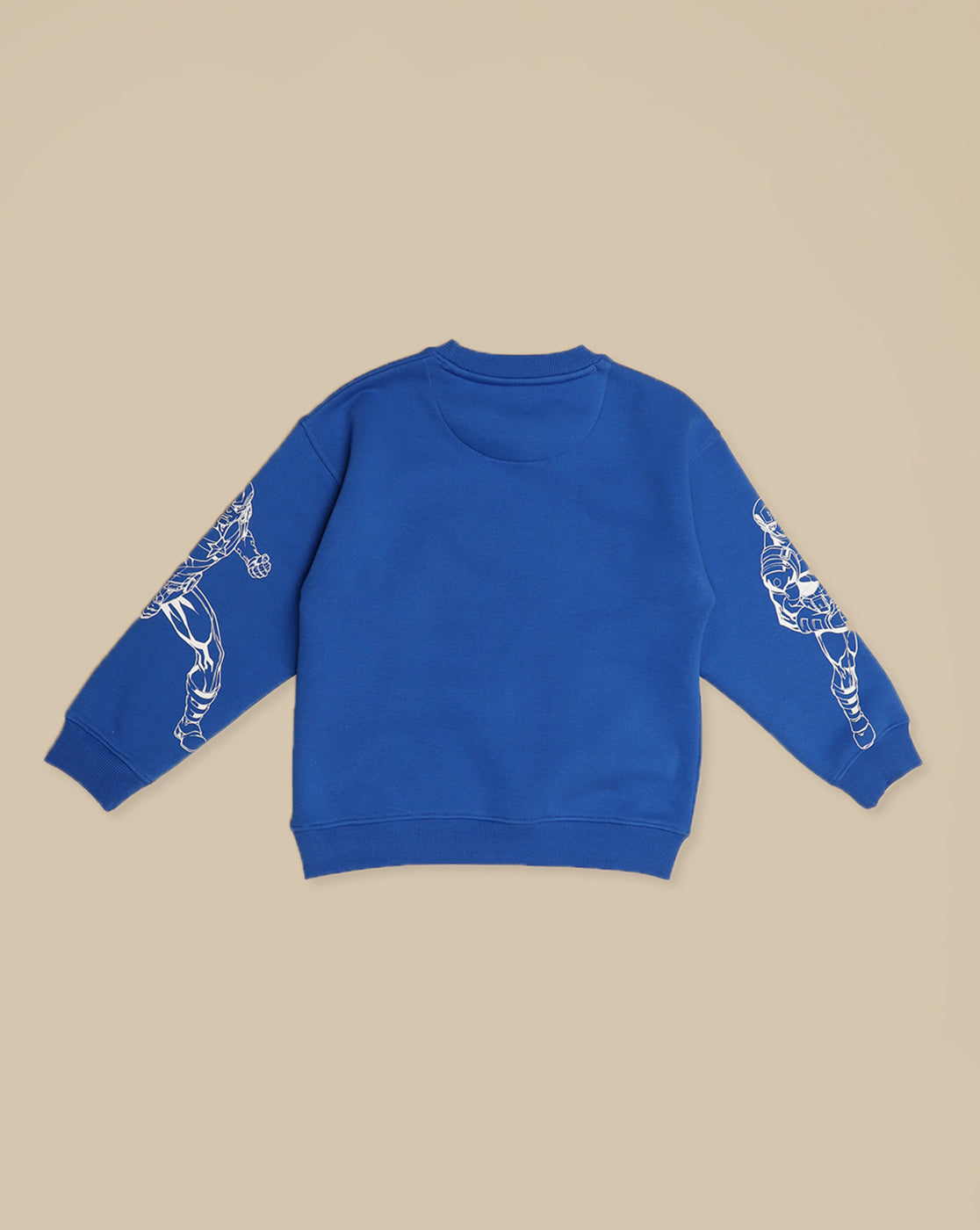 Captain America Printed Oversized Reversible Sequin Sweatshirt For Boys