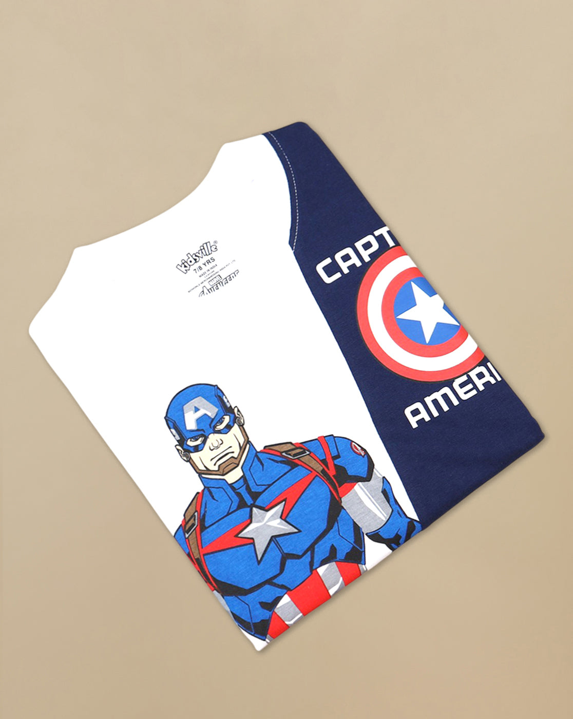 Captain America Printed Regular Fit Tshirt For Boys