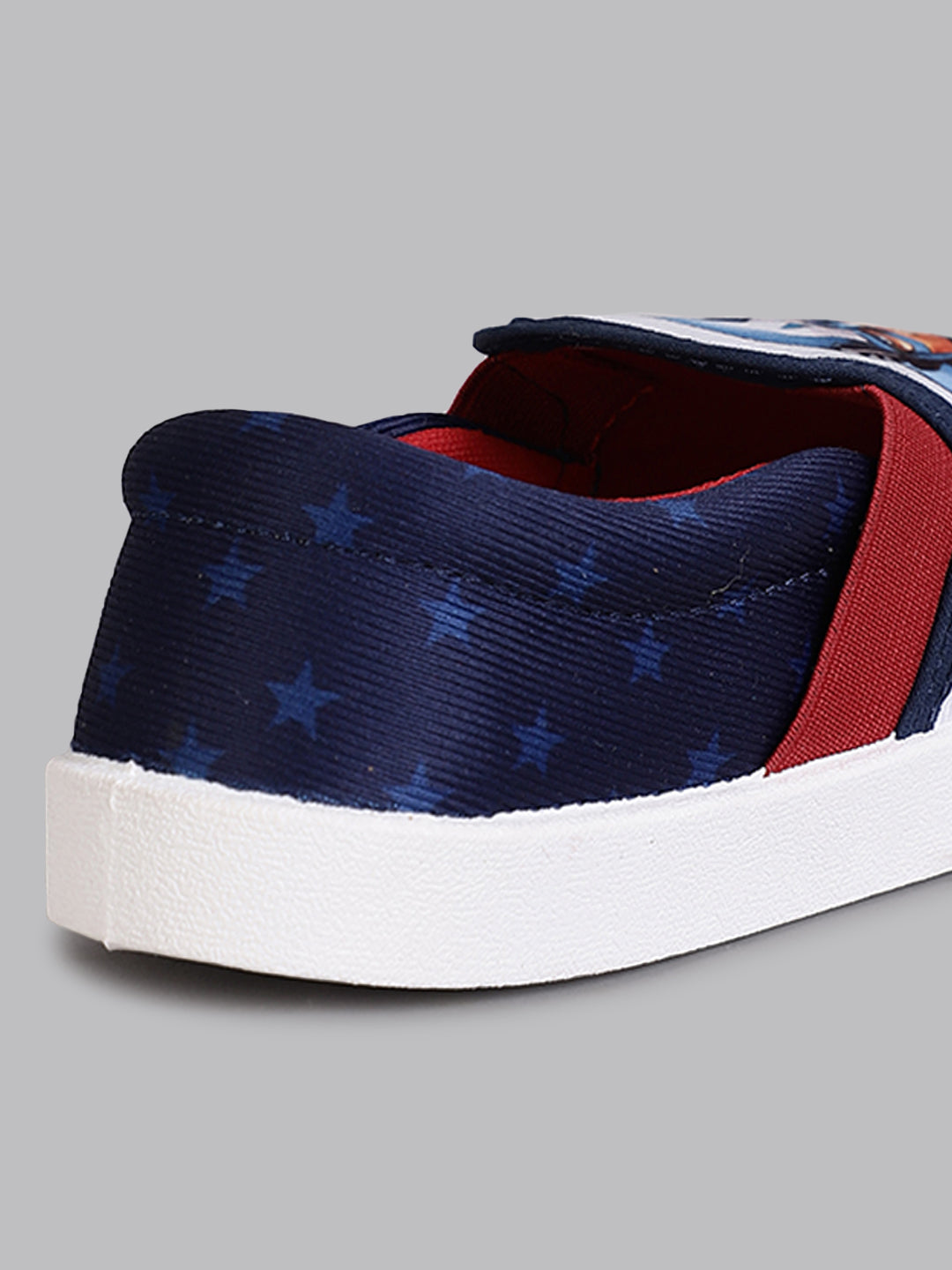 Kids Boys Captain America Printed Navy Blue Canvas