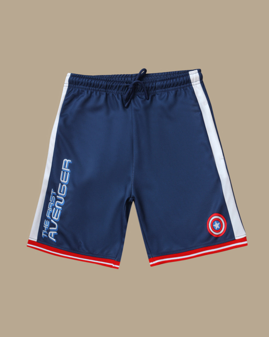 Captain America Printed Relaxed Fit Co-Ords Set For Boys