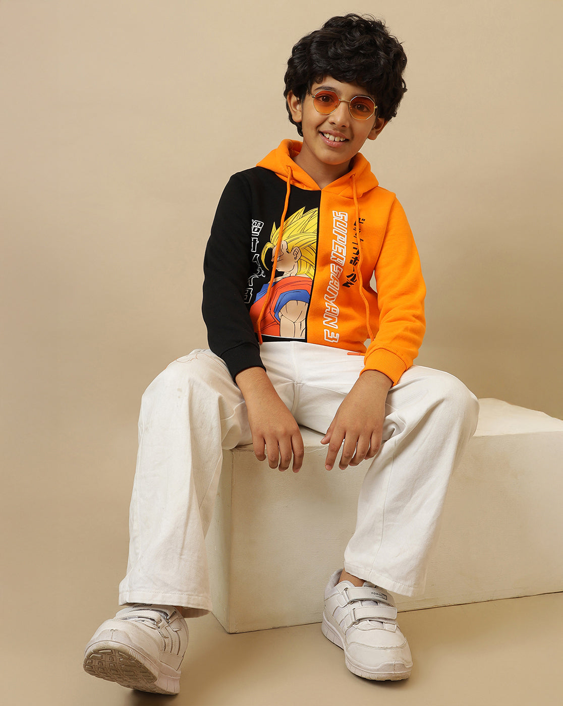 Dragon Ball Z Printed Regular Fit Hoodie For Boys