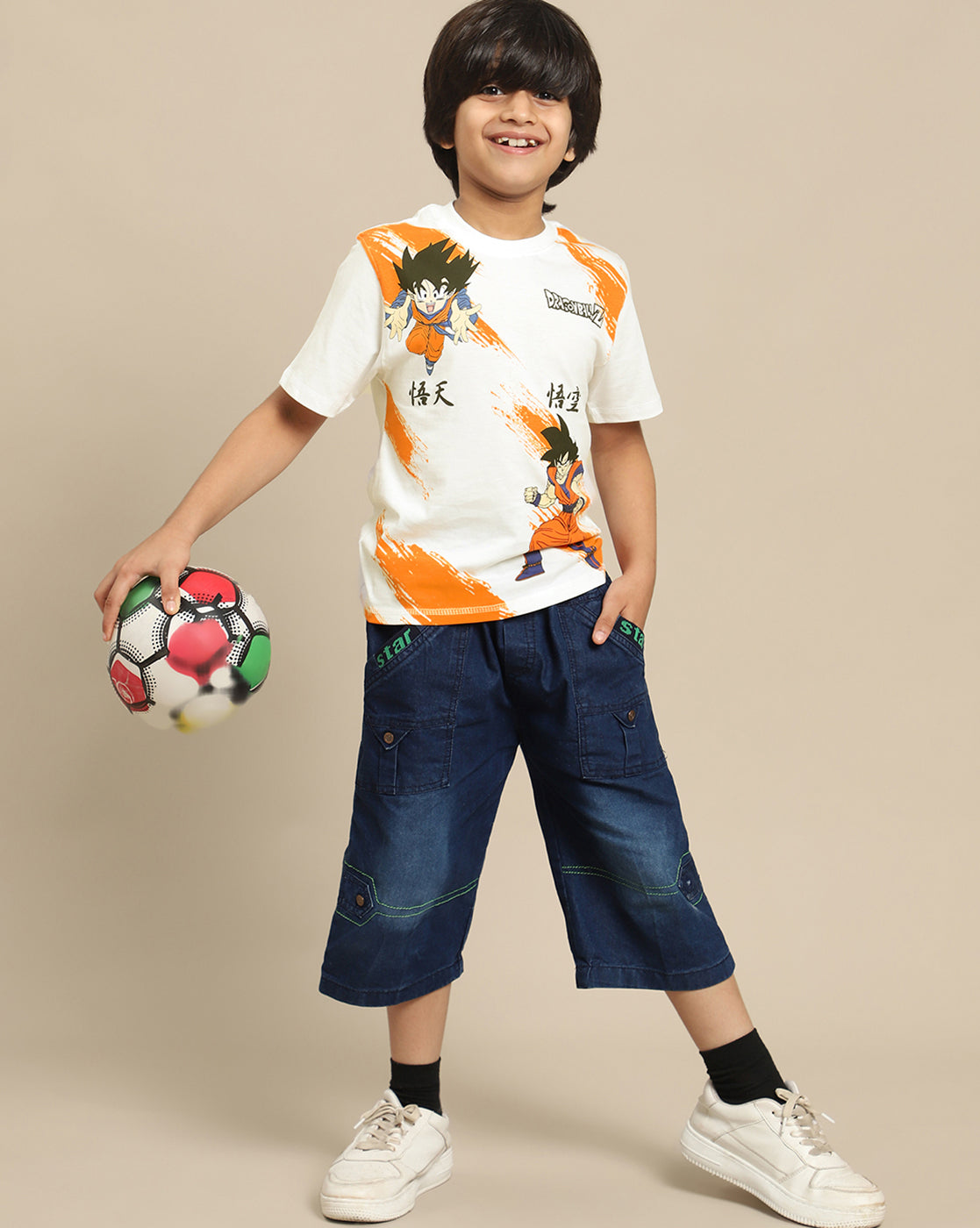 Dragon Ball Z Printed Regular Fit Tshirt For Boys