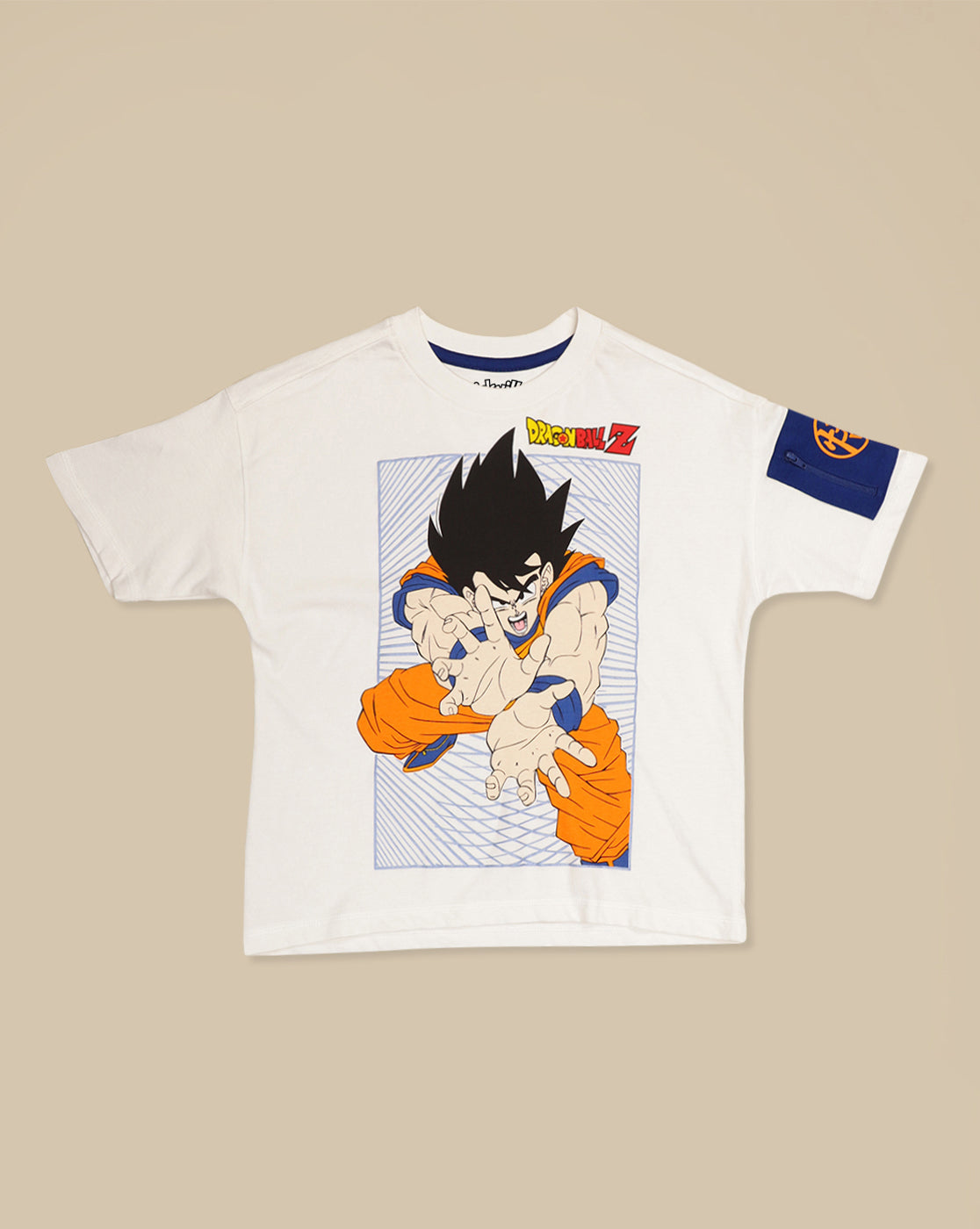 Dragon Ball Z Printed Oversized Tshirt For Boys
