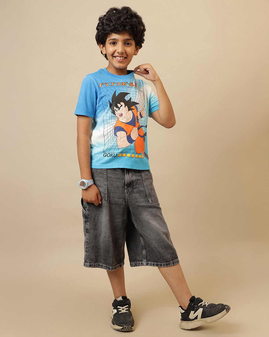 Dragon Ball Z Printed Regular Fit Tshirt For Boys