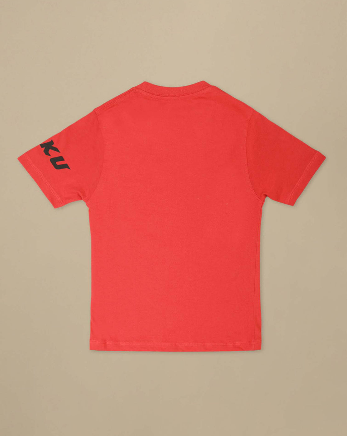 Dragon Ball Z: Super Saiyan Goku Anime Printed Cranberry Regular Fit Pure Cotton Tshirt For Boys
