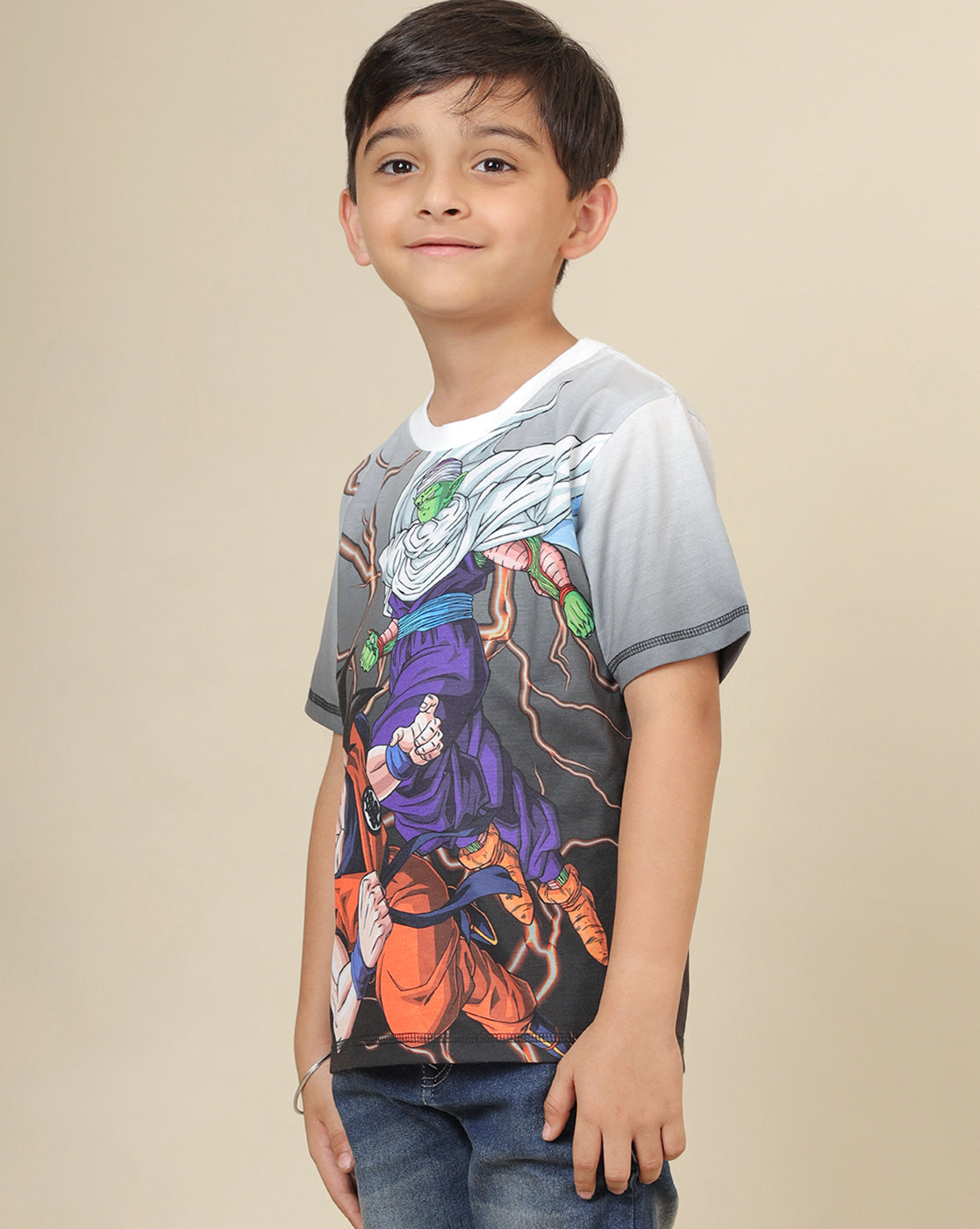 Dragon Ball Z Printed Regular Fit Tshirt For Boys