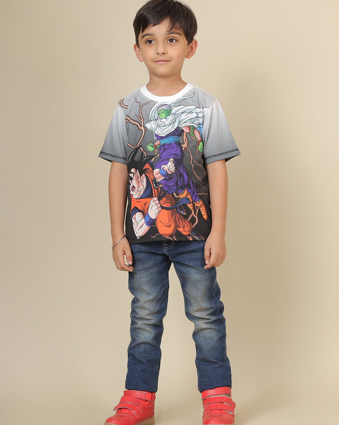 Dragon Ball Z Printed Regular Fit Tshirt For Boys