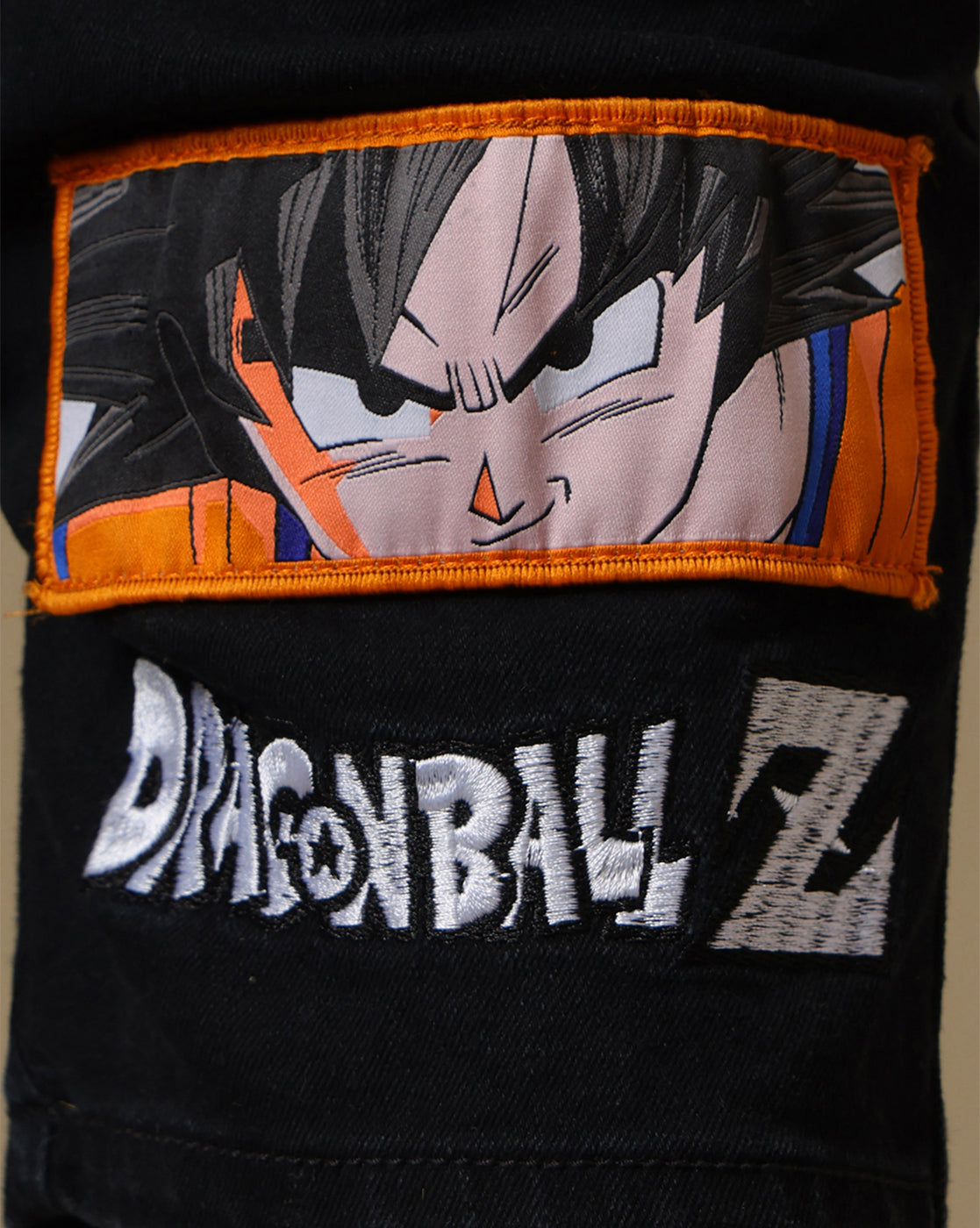 Dragon Ball Z Printed Regular Fit Denim Shorts For Boys