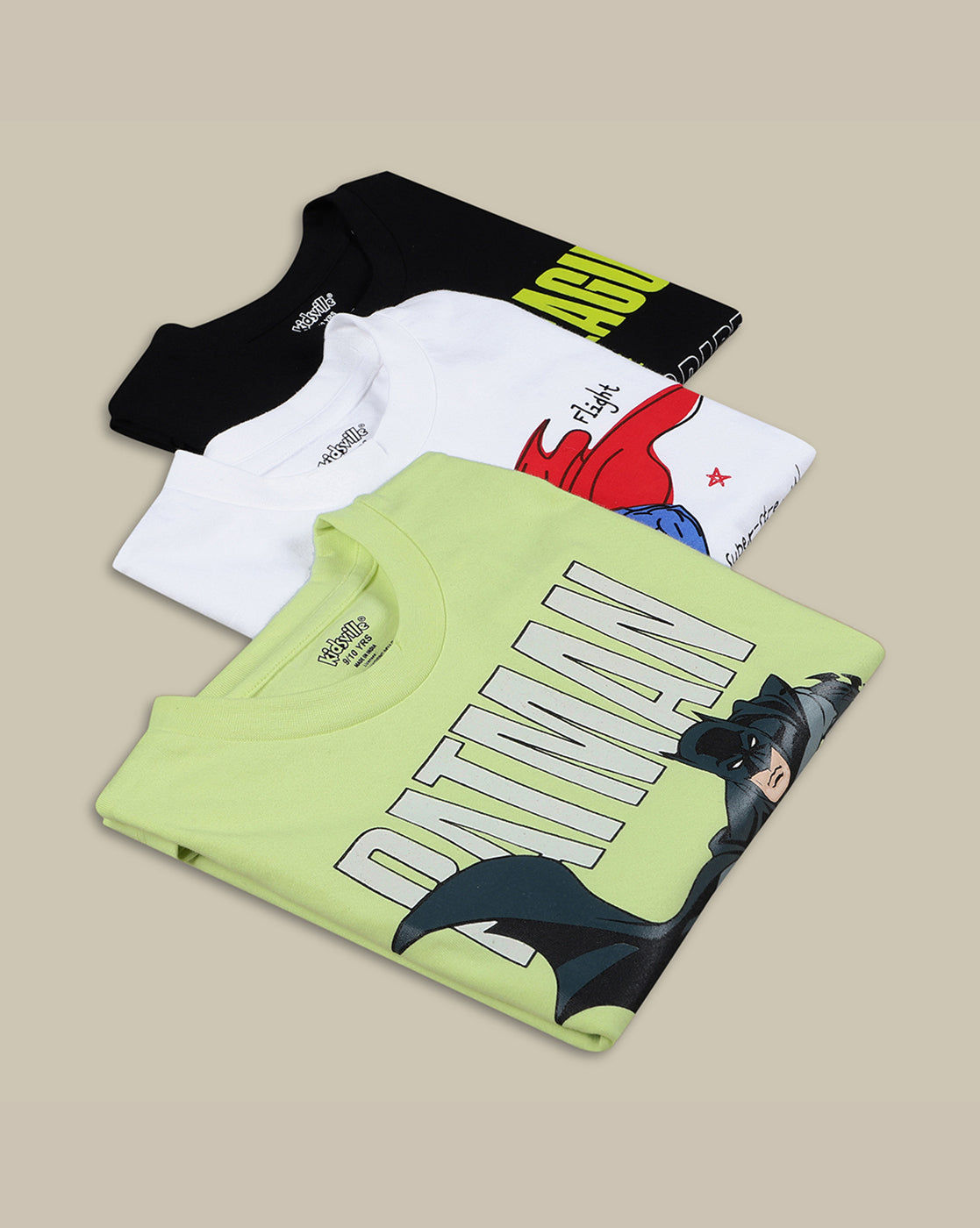 Justice League Pack Of 3 T-Shirts Boys