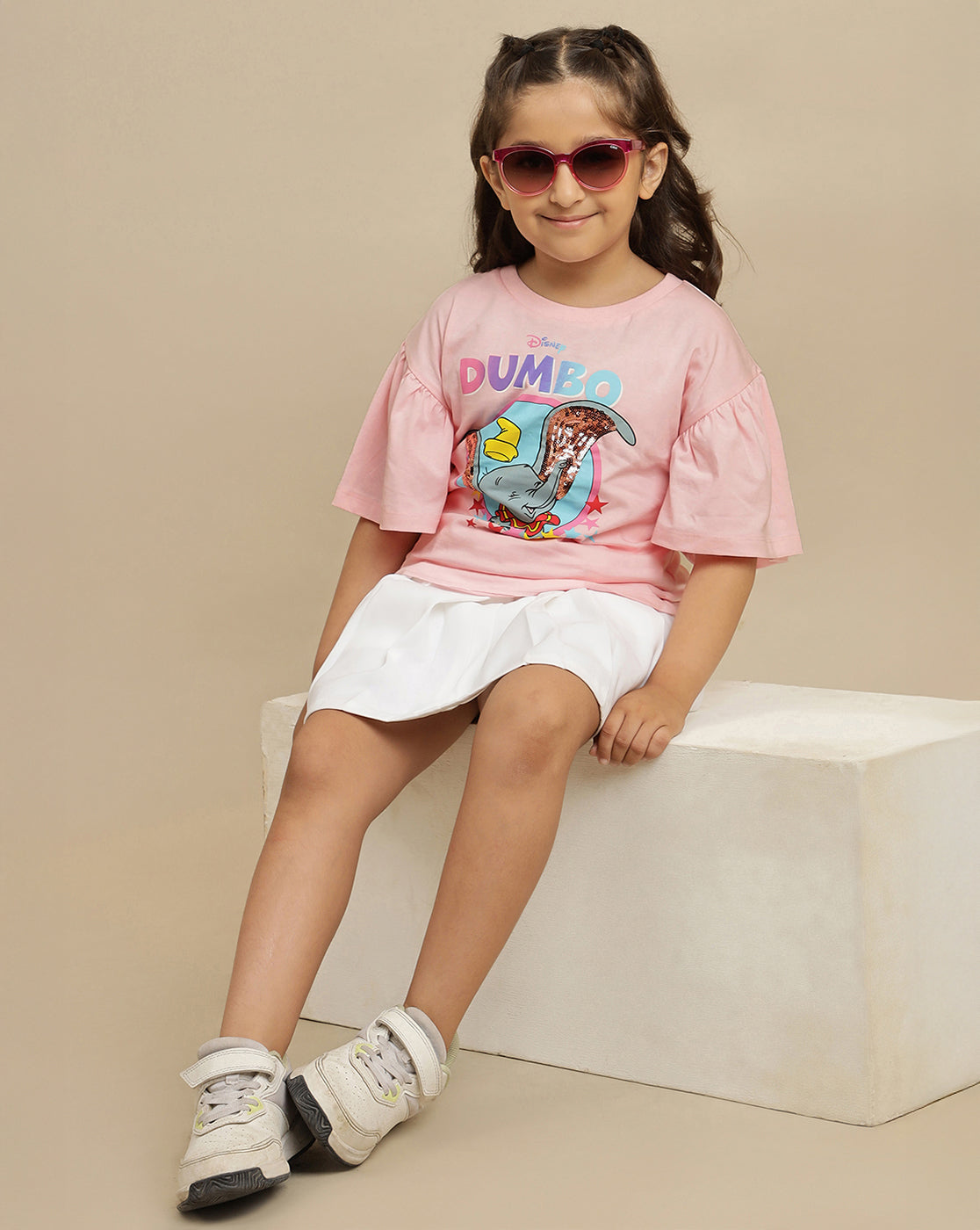Dumbo Printed Relaxed Fit Tshirt For Girls