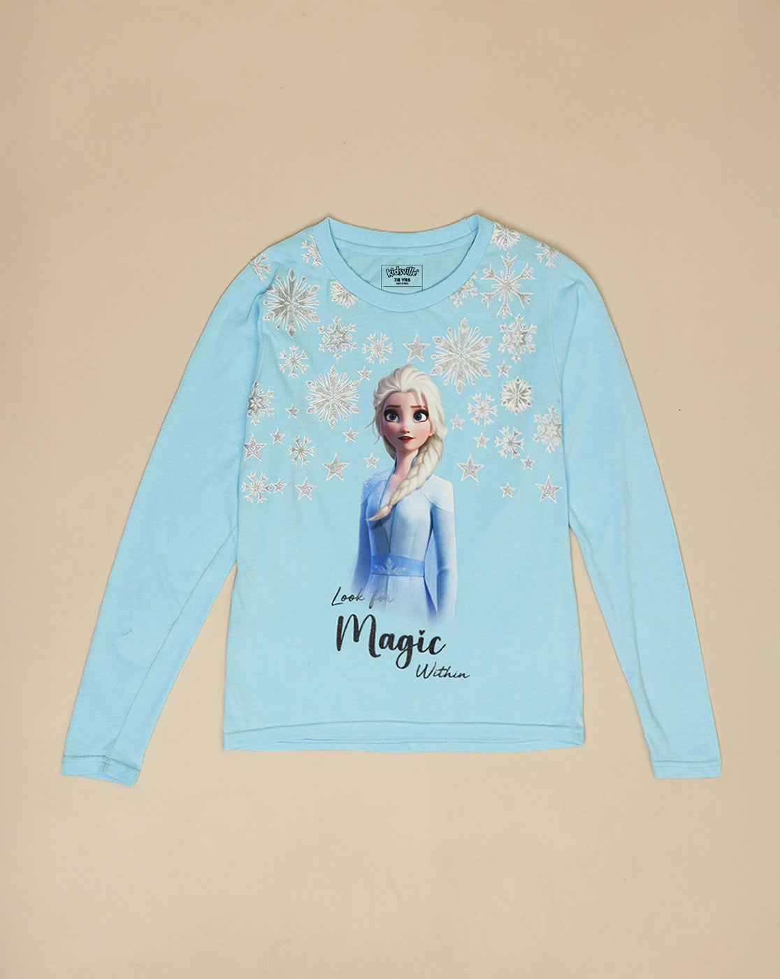 Frozen Printed Regular Fit Tshirt For Girls