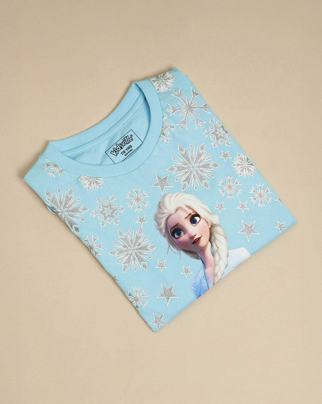Frozen Printed Regular Fit Tshirt For Girls