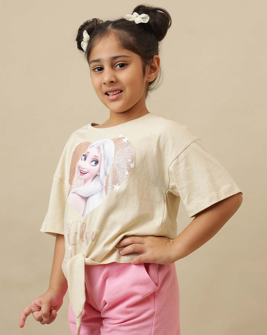Frozen Printed Oversized Tshirt For Girls