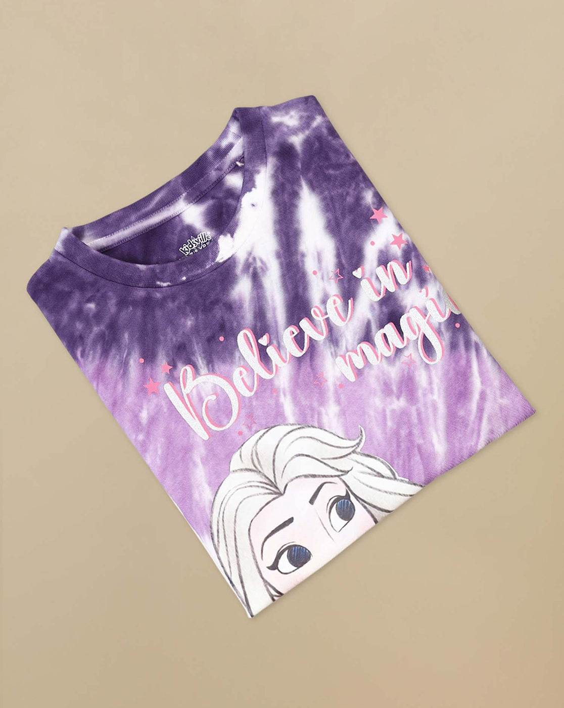 Frozen Printed Oversized Tshirt For Girls