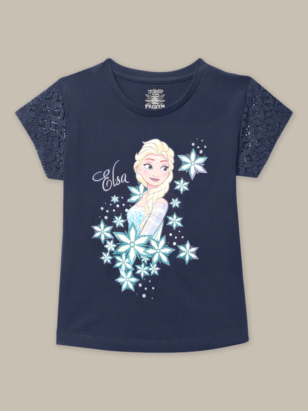 Frozen Printed T-Shirt & Joggers Co-Ords Set For Girls
