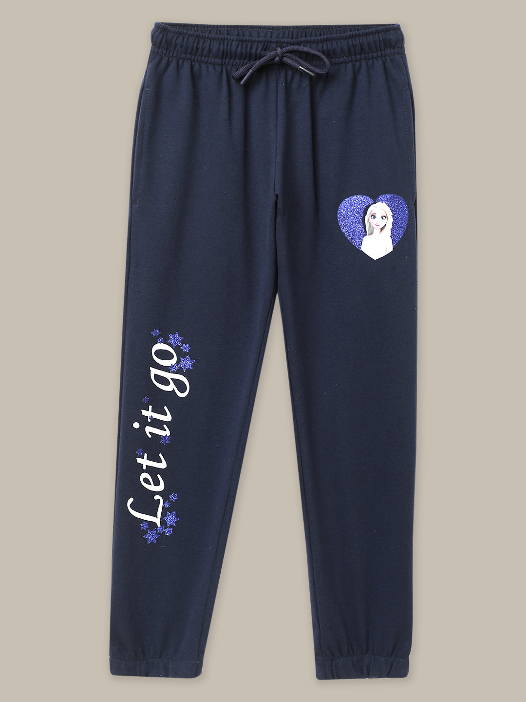 Frozen Printed T-Shirt & Joggers Co-Ords Set For Girls
