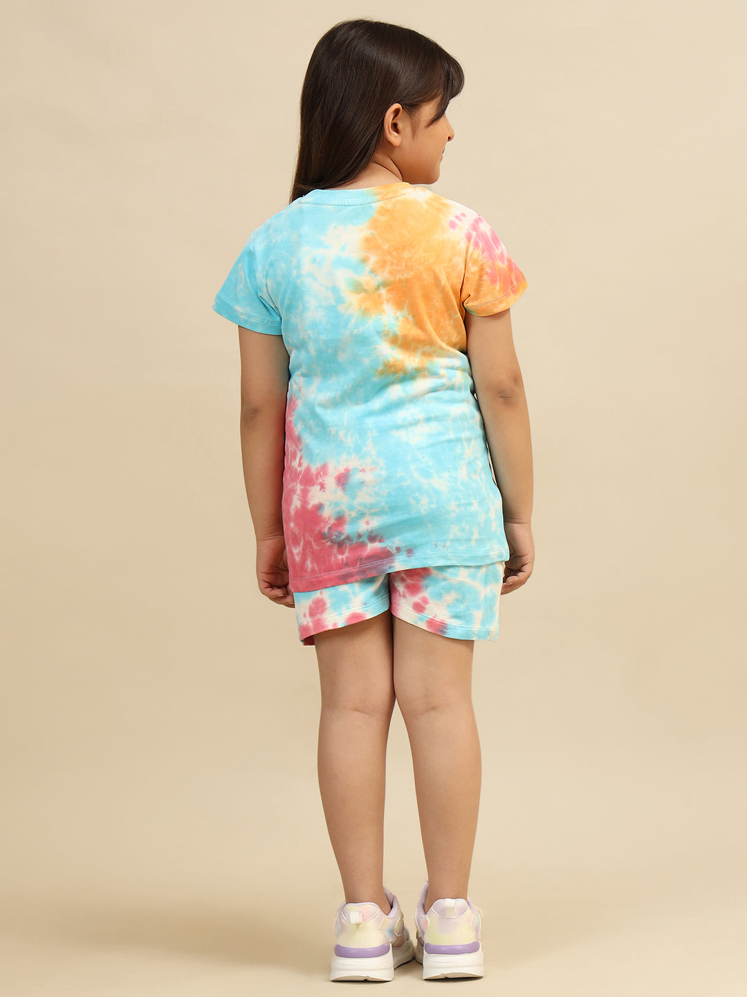 Frozen Printed T-shirt & Shorts Co-ords Set For