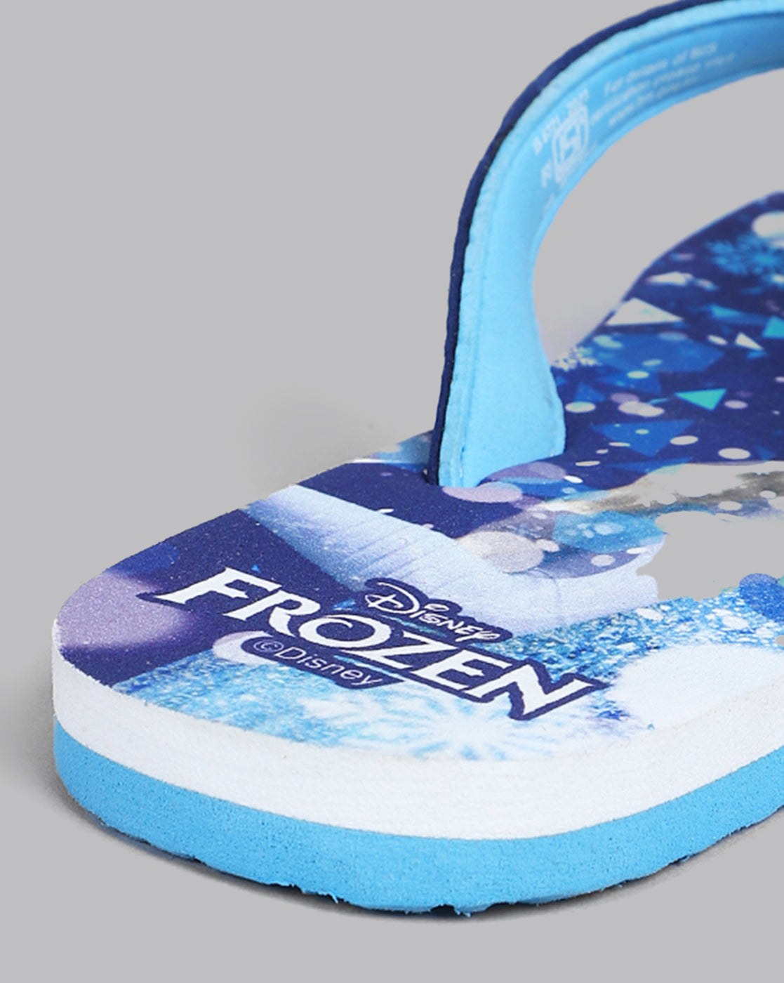 Frozen Printed Navy Flip-Flops For Kids Girls