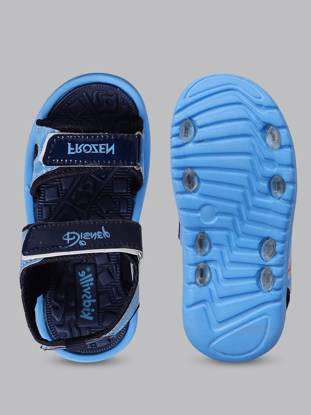 Kids Girls Frozen Printed Sky Blue Sandals