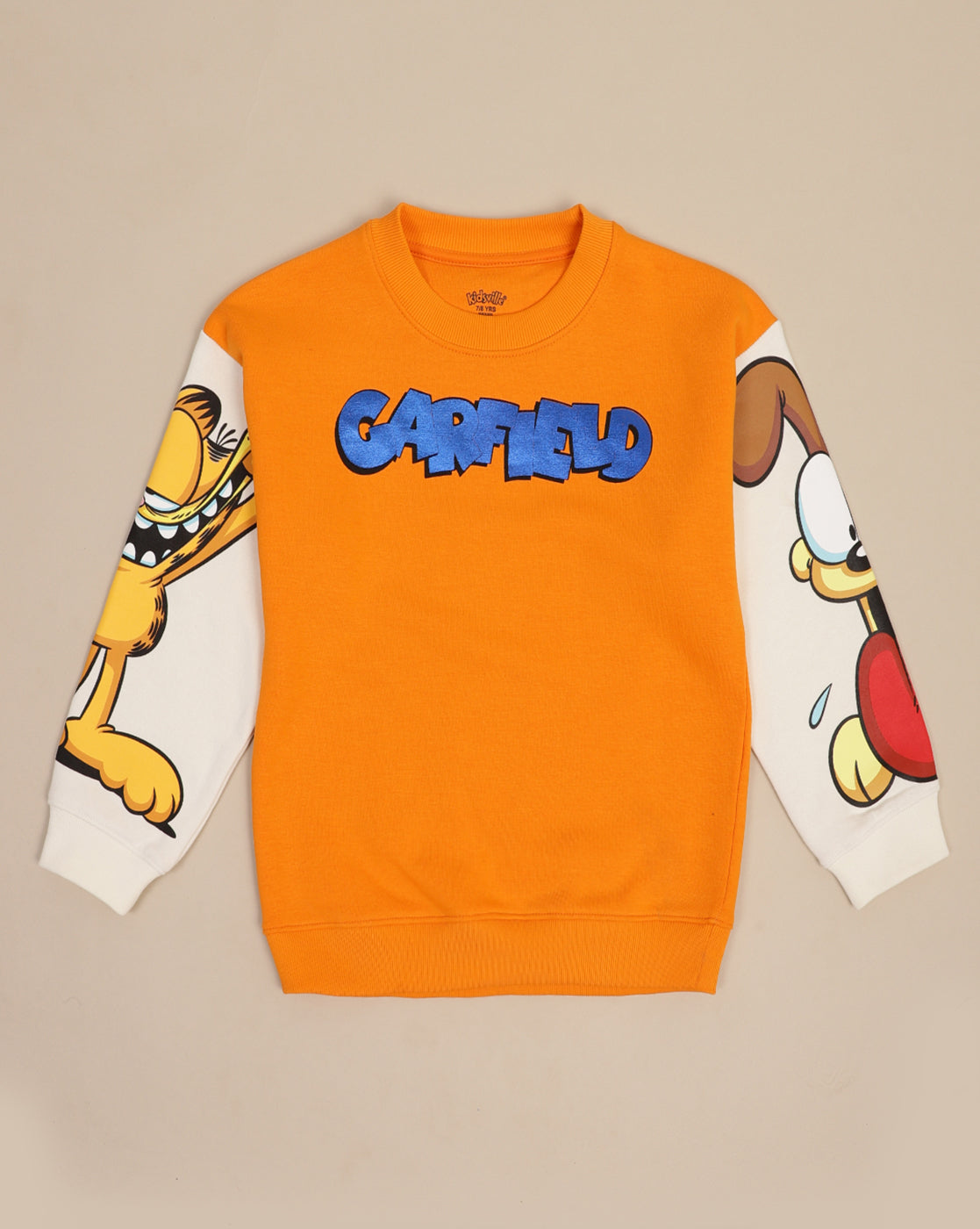 Garfield Printed Oversize Sweatshirt For Boys