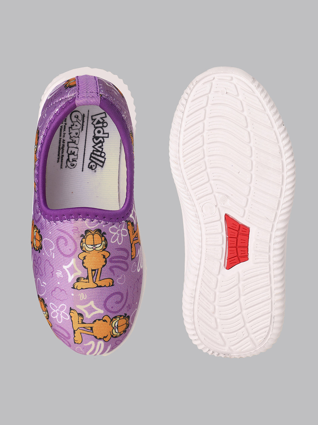 Kids Girls Garfield Printed Purple Shoes