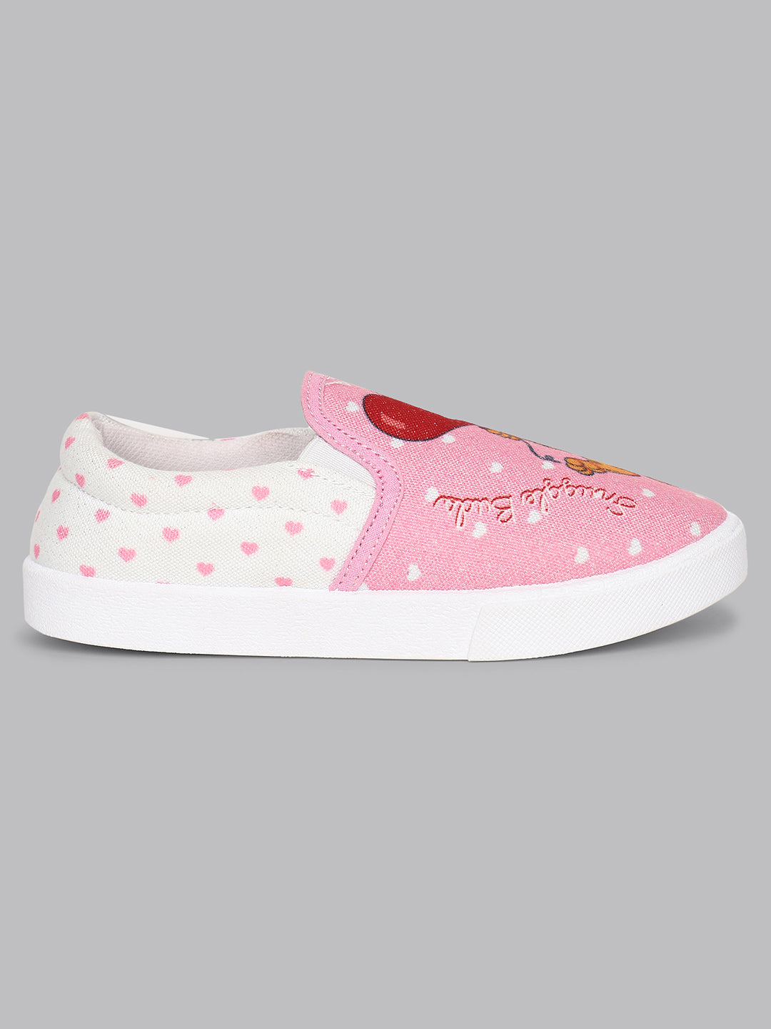 Kids Girls Garfield Printed Pink Canvas