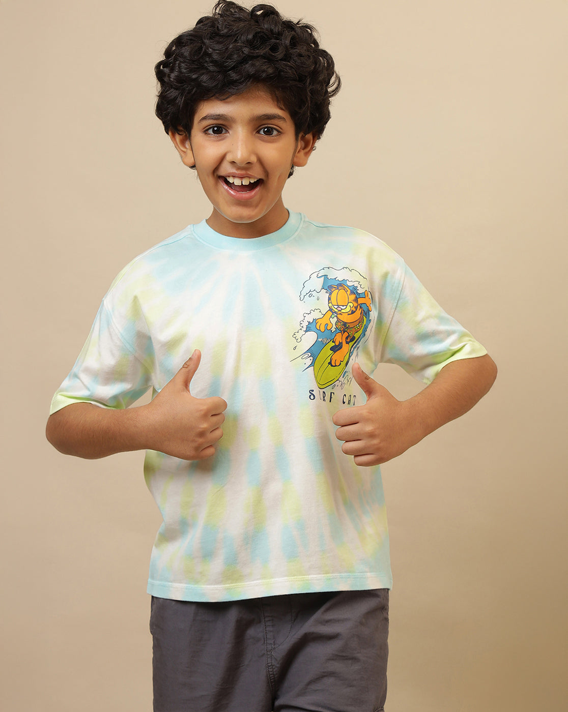 Garfield Printed Regular Fit Tshirt For Boys