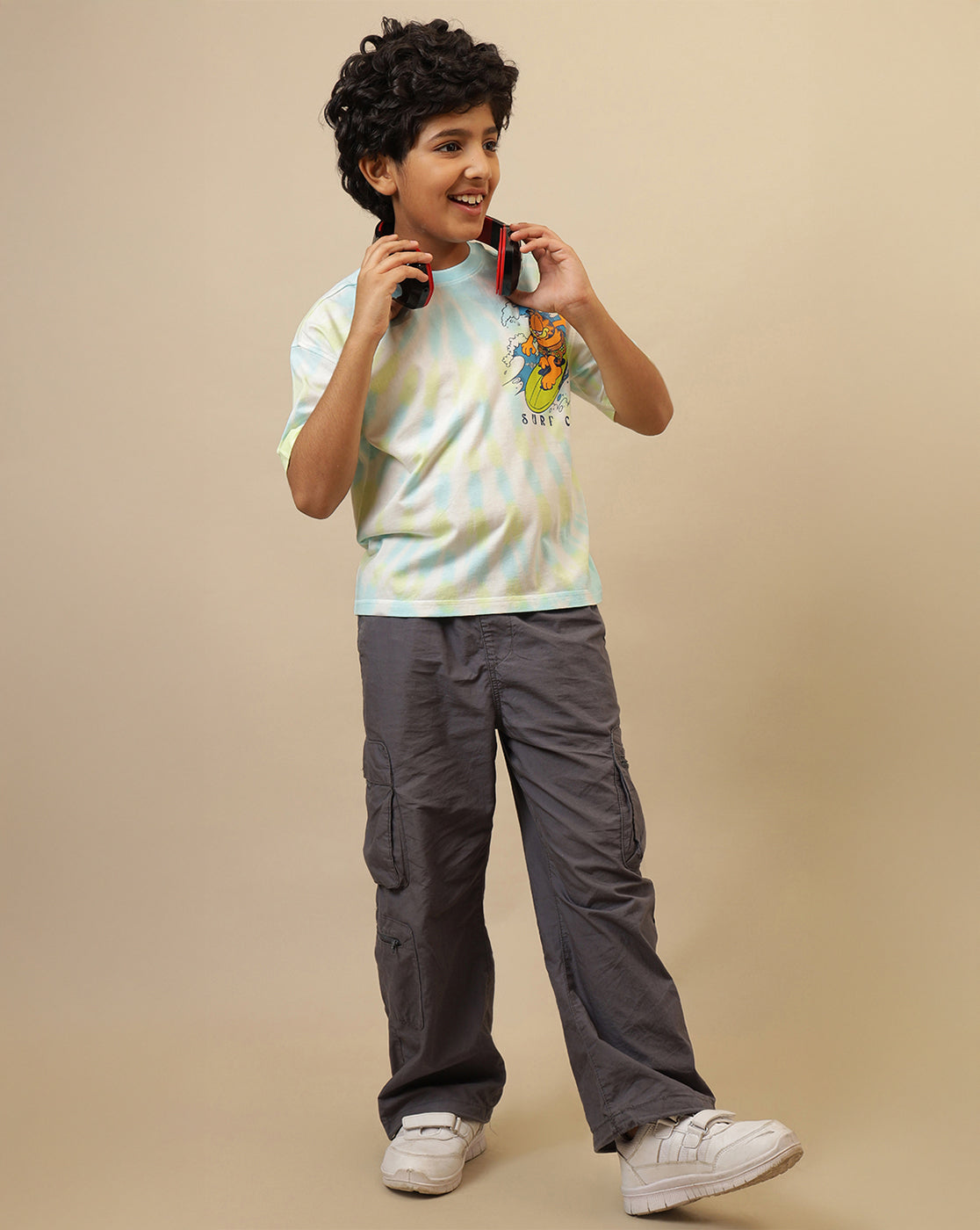 Garfield Printed Regular Fit Tshirt For Boys